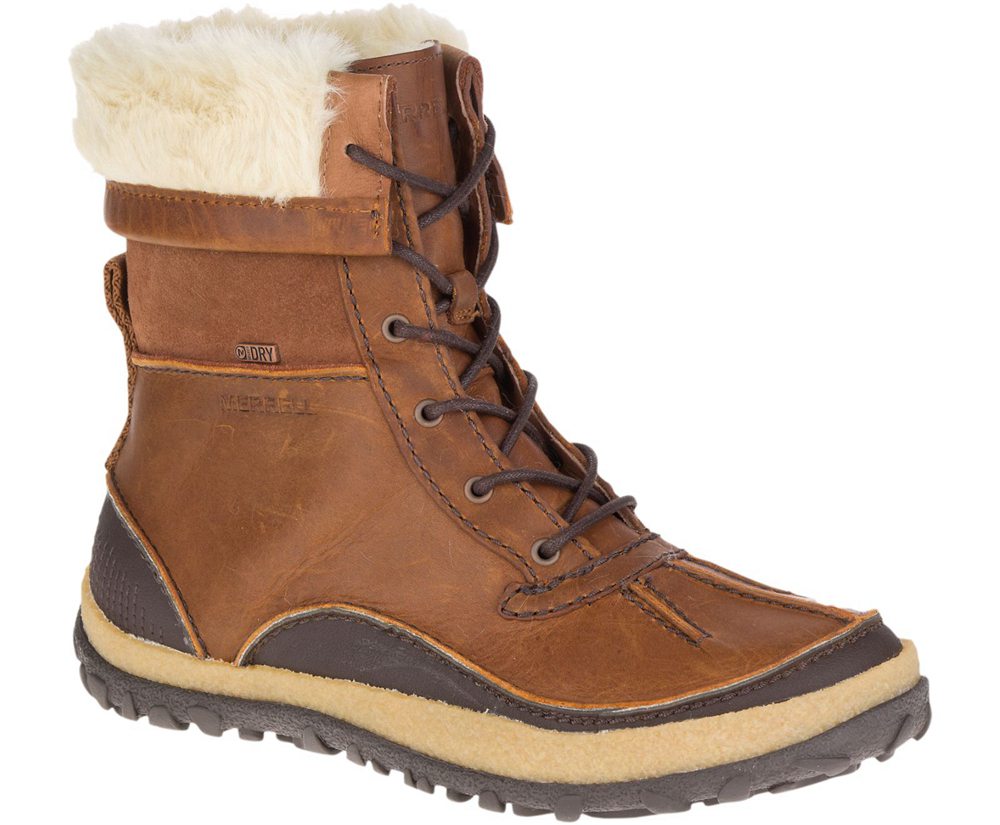 Merrell Støvler Dame - Tremblant Mid Polar Waterproof - Brune - QZT934561